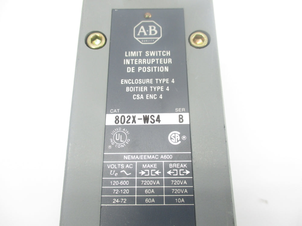 INDUSTRIAL SPARE PART 802X-WS4 SER. B 120-600VAC 60A NSNP