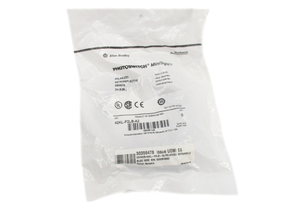 ALLEN BRADLEY 42KL-P2LB-A2 SER. B 11-30VDC NSMP