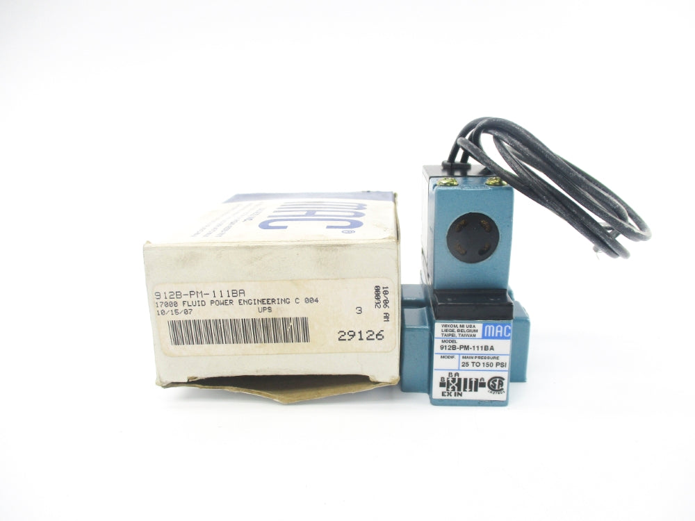 MAC 912B-PM-111BA 110/120V 25-150PSI NSMP
