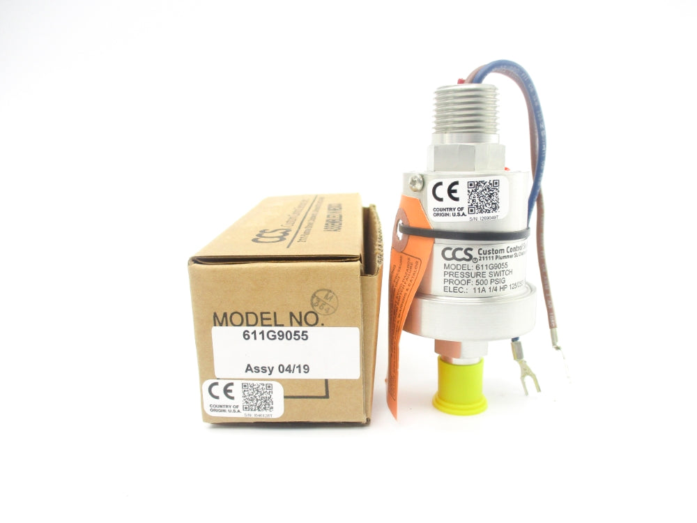 CCS 611G9055 125/250VAC 11A 500PSI NSMP