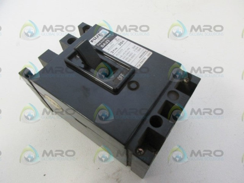 FUJI SA33 20AMP 3POLE CIRCUIT BREAKER NSNP