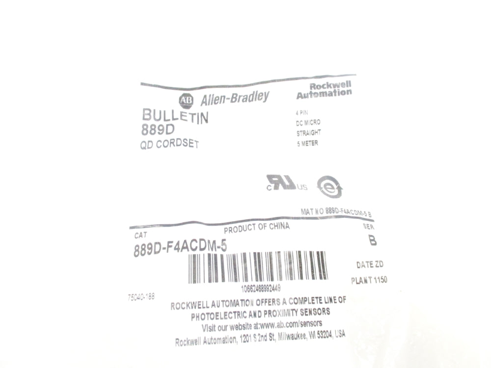 INDUSTRIAL SPARE PART 889D-F4ACDM-5 SER. B NSMP