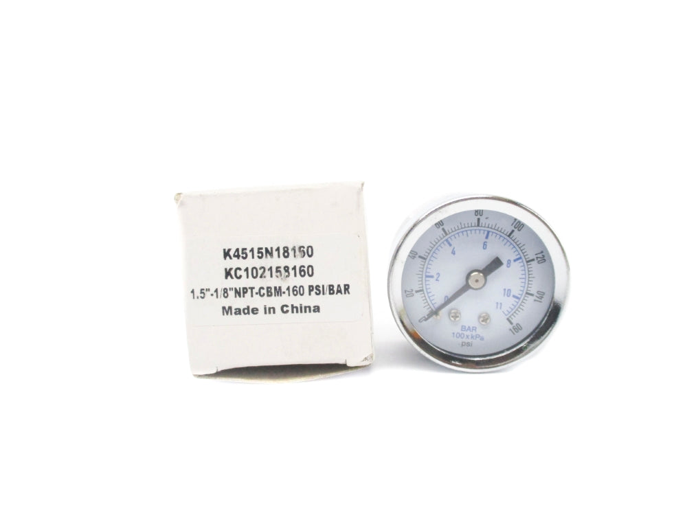 GAUGE K4515N18160 0-160PSI NSMP