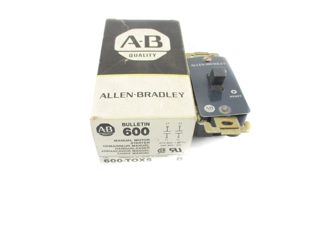 ALLEN BRADLEY 600-TOX5 SER. B 277V (BK/YL) NSMP