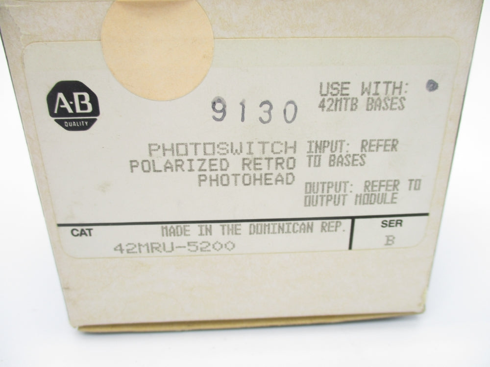 ALLEN BRADLEY 42MRU-5200 SER. B (BK/YL) NSMP