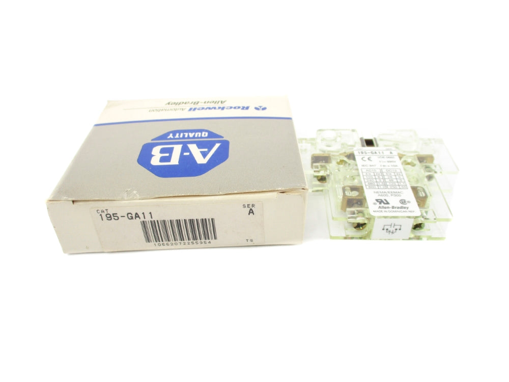ALLEN BRADLEY 195-GA11 SER. A 600VAC 1.2A (GY/BL) NSMP