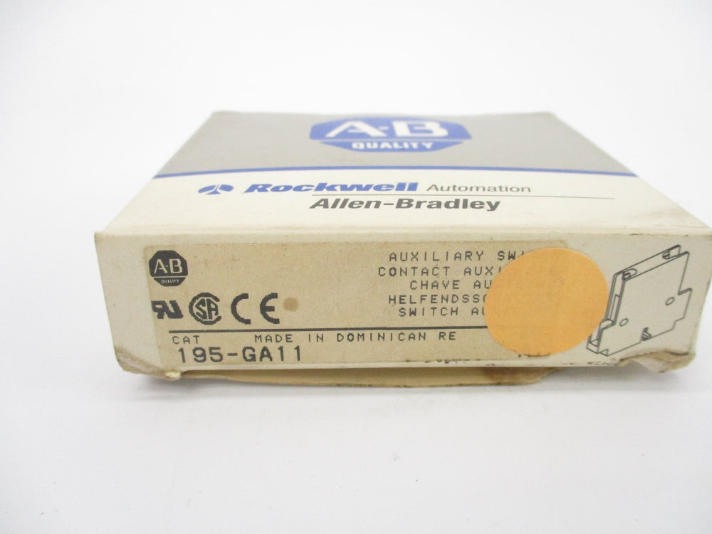 ALLEN BRADLEY 195-GA11 SER. A 600VAC 1.2A (GY/BL) NSMP