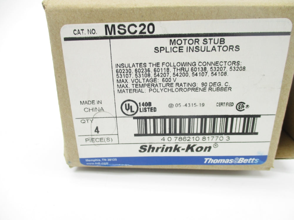 THOMAS&BETTS MSC20 (PKG OF 4) NSMP