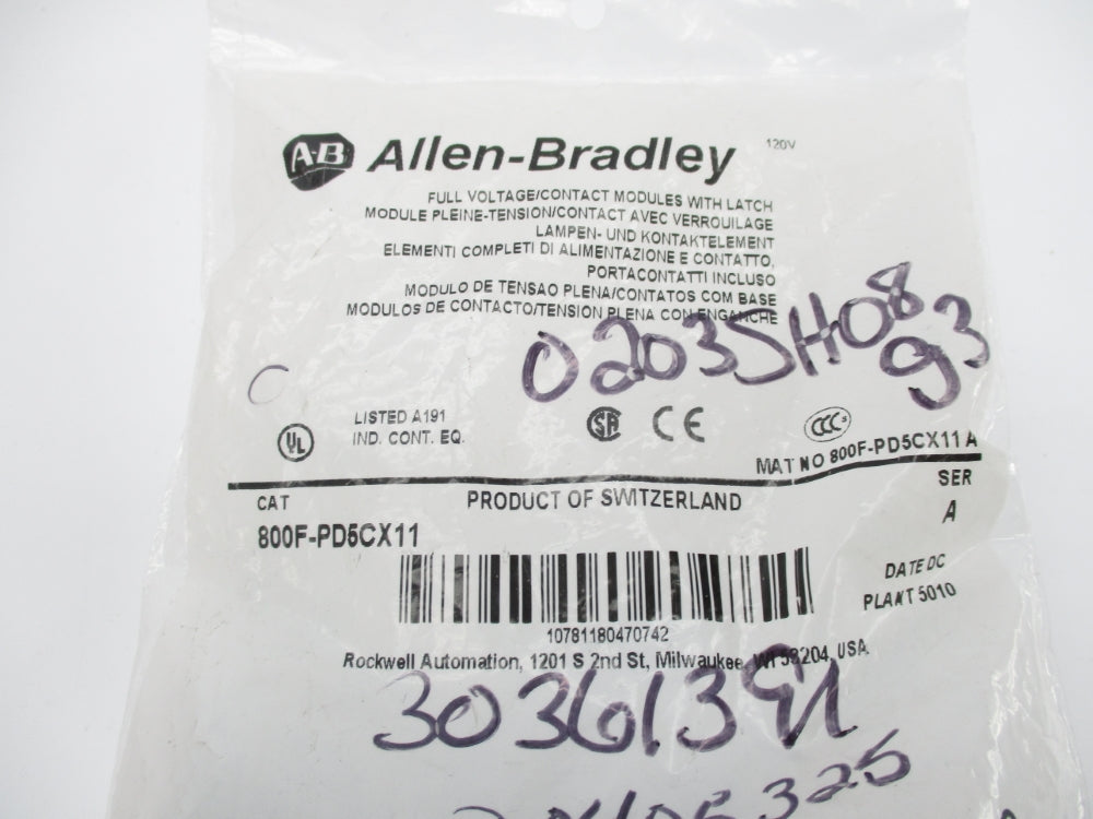 INDUSTRIAL SPARE PART 800F-PD5CX11 SER. A NSMP