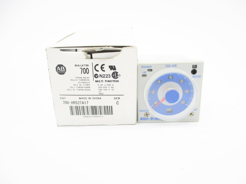 ALLEN BRADLEY 700-HR52TA17 SER. C 100-240VAC 5A 0.05S-300H (WH) NSMP
