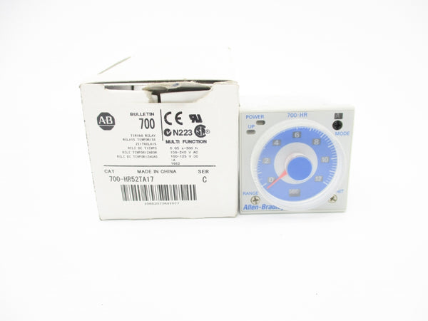 ALLEN BRADLEY 700-HR52TA17 SER. C 100-240VAC 5A 0.05S-300H (WH) NSMP