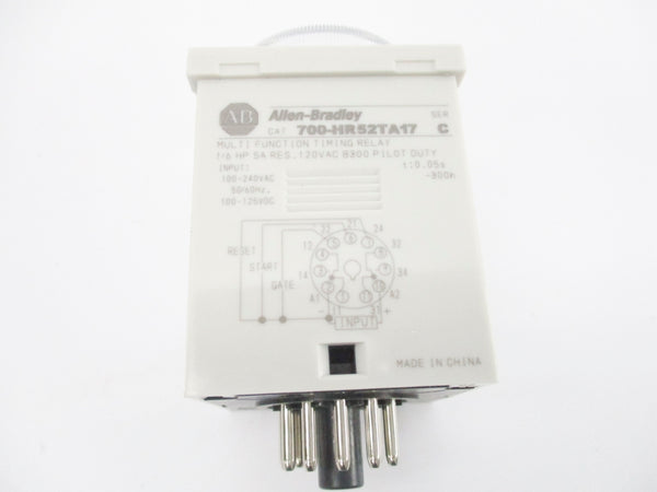 ALLEN BRADLEY 700-HR52TA17 SER. C 100-240VAC 5A 0.05S-300H (WH) NSMP