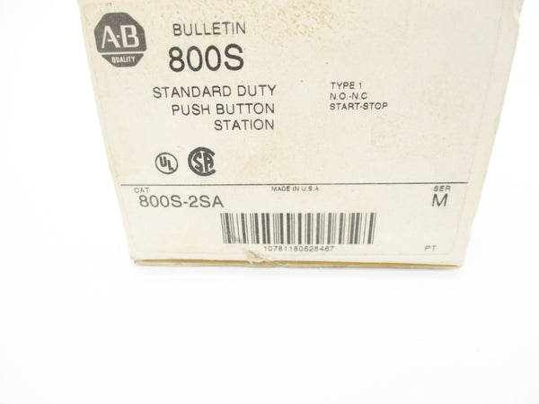 ALLEN BRADLEY 800S-2SA SER. M 600VAC (WH) NSMP