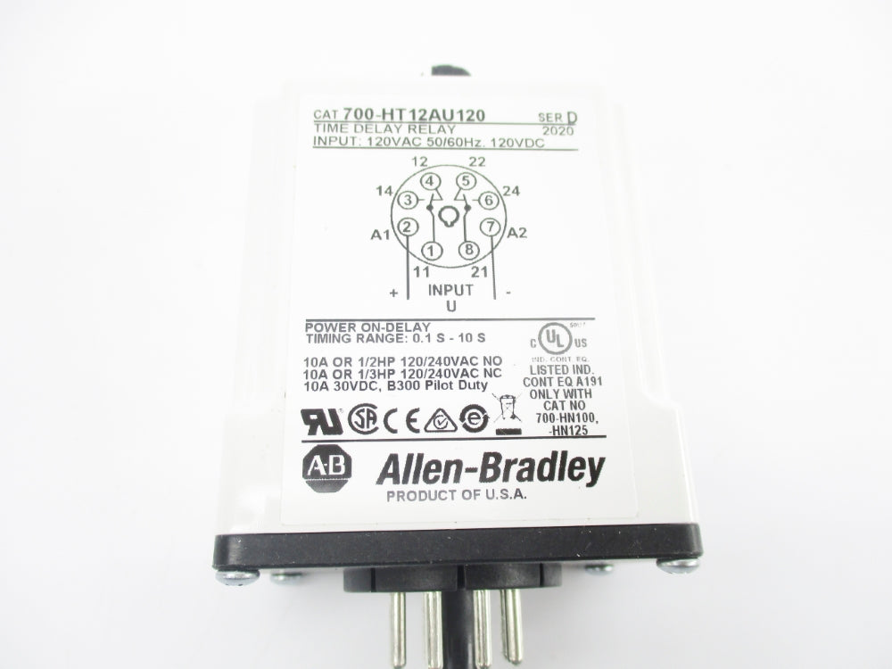 INDUSTRIAL SPARE PART 700-HT12AU120 SER. D 120VAC/DC 10A 0.1-10S (WH) NSMP