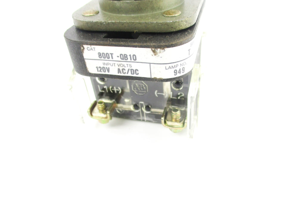 ALLEN BRADLEY 800T-QB10 SER. T 120VAC (AS PICTURED) NSNP