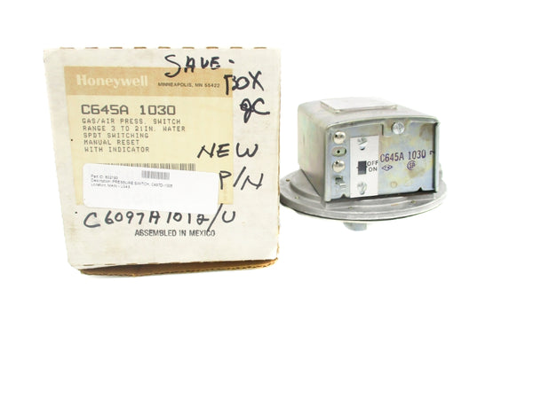 HONEYWELL C645A1030 3-21INWC NSMP
