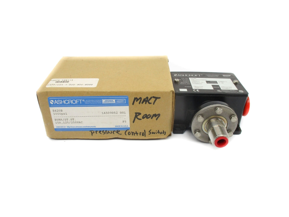 ASHCROFT B420B 125/250VAC 15A 1000PSI NSMP