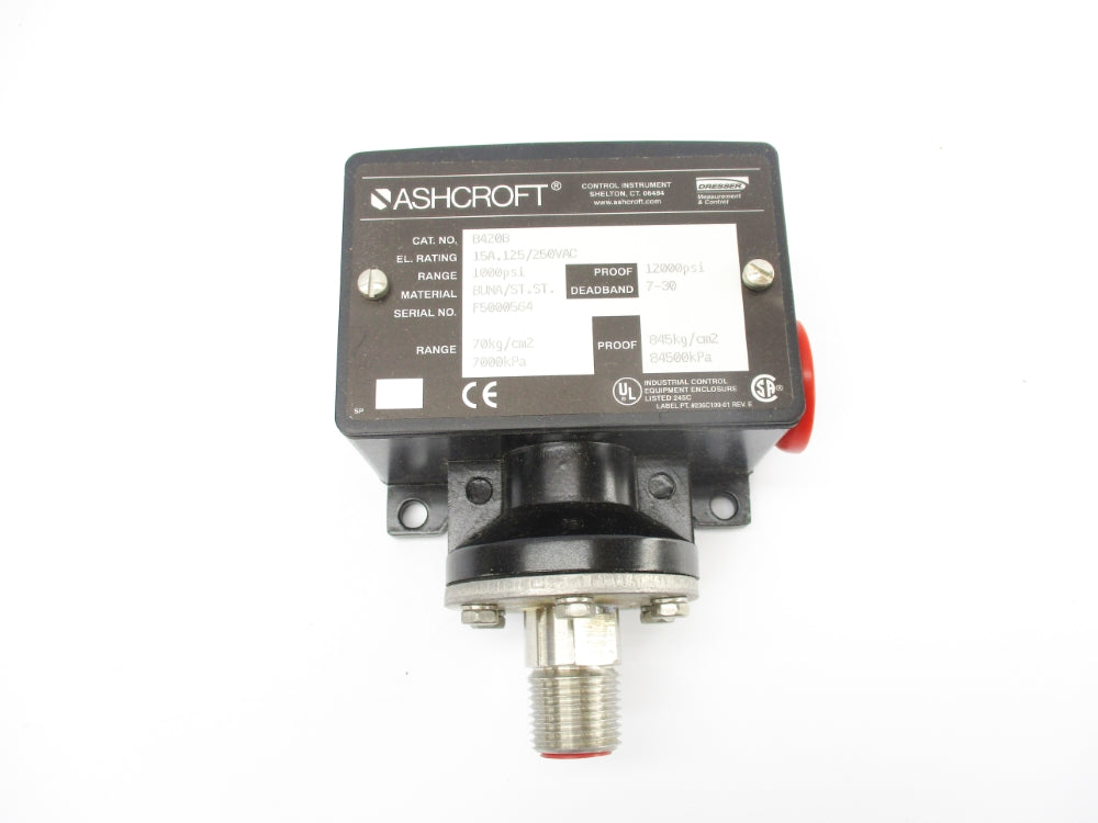 ASHCROFT B420B 125/250VAC 15A 1000PSI NSMP