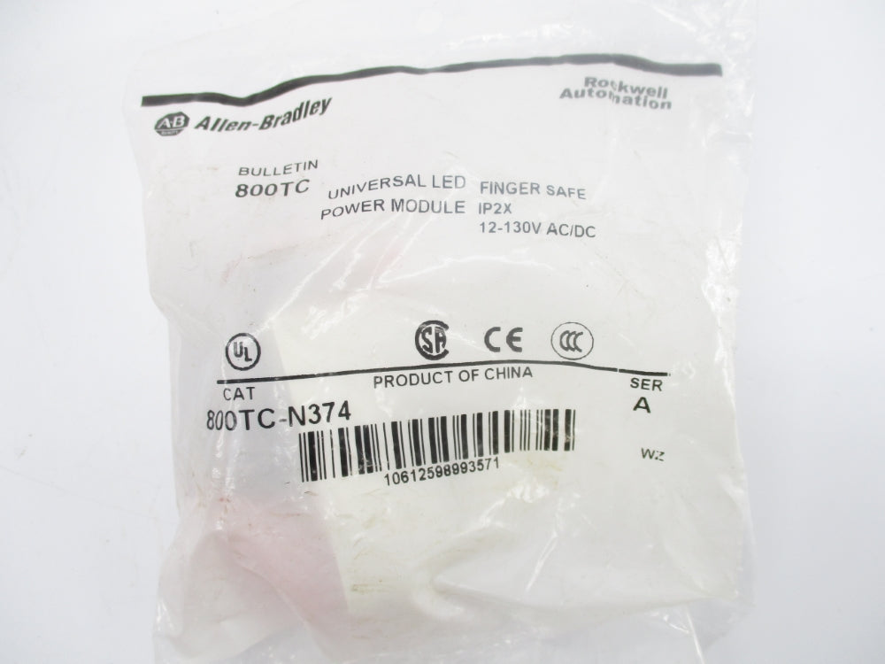 ALLEN BRADLEY 800TC-N374 SER. A 12-130VAC/DC NSMP