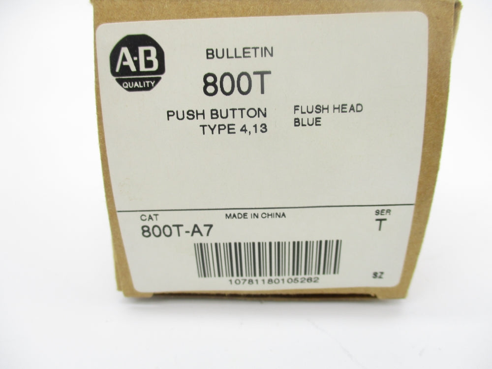 ALLEN BRADLEY 800T-A7 SER. T (BR/WH) NSMP