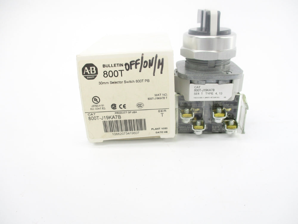 ALLEN BRADLEY 800T-J19KA7B SER. T (WH) NSMP