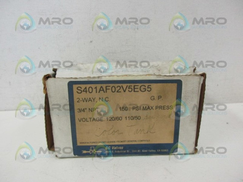 GC VALVES S401AF02V5EG5 SOLENOID VALVE NSMP