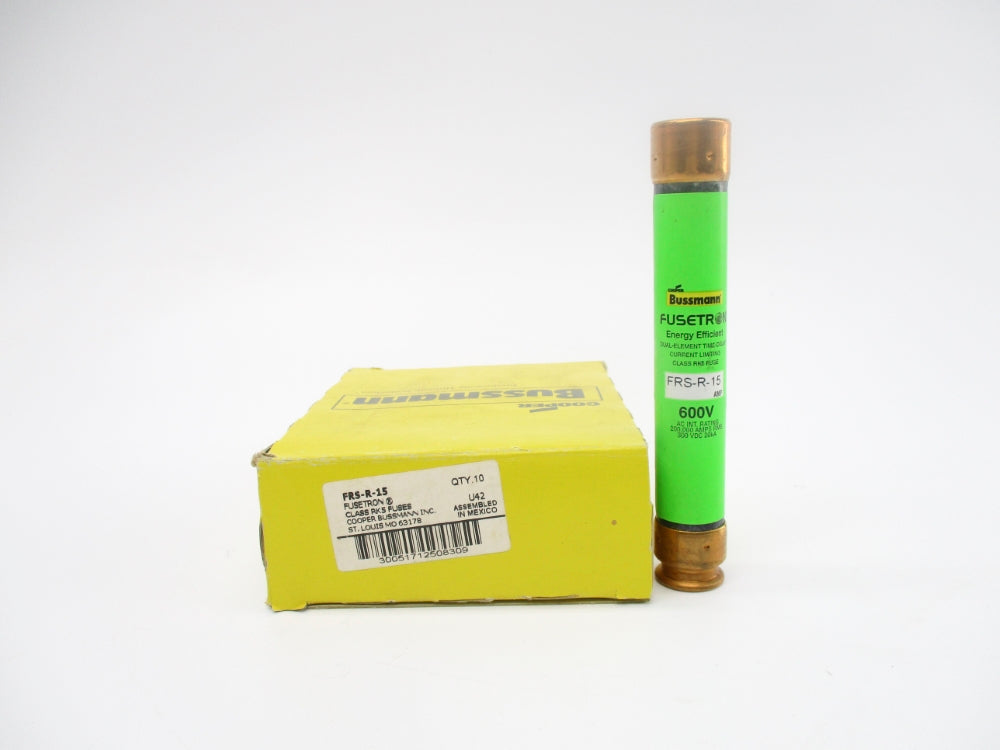 BUSSMANN FRS-R-15 600VAC 15A (PKG OF 10) (YL/GR) NSMP