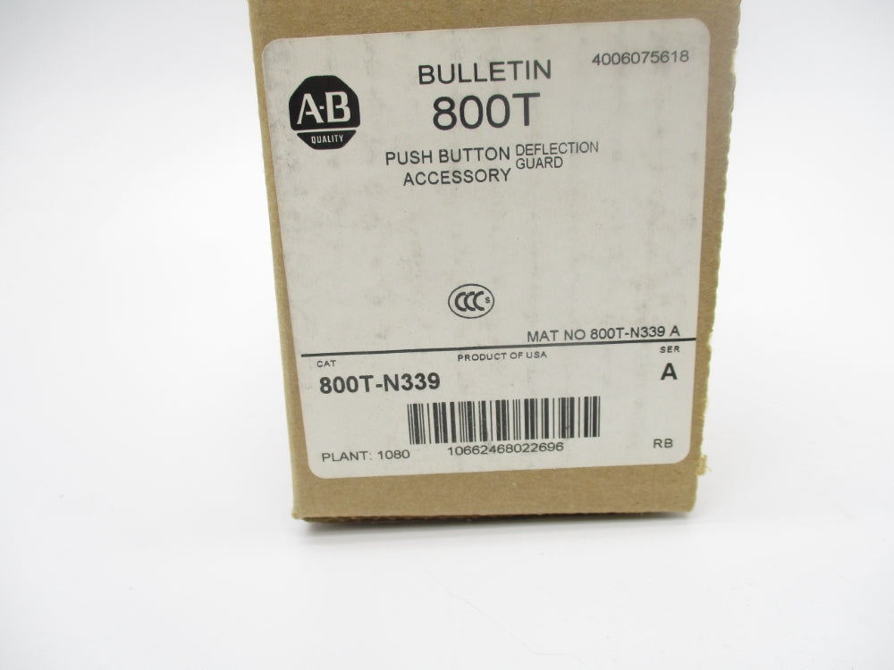 ALLEN BRADLEY 800T-N339 SER. A (BR/WH) NSMP
