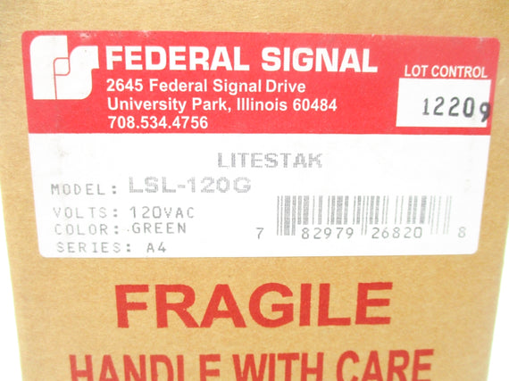 FEDERAL SIGNAL LSL-120G SER. A4 120VAC NSMP