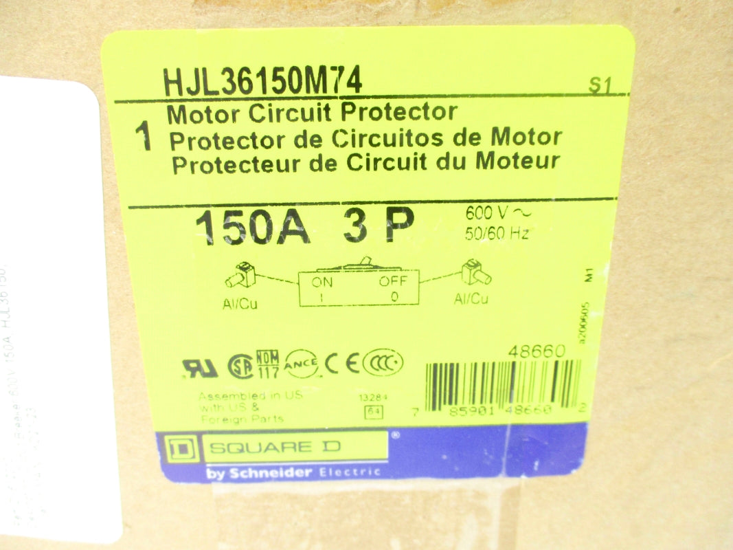 SQUARE D HJL36150M74 SER. S1 600V 150A NSMP