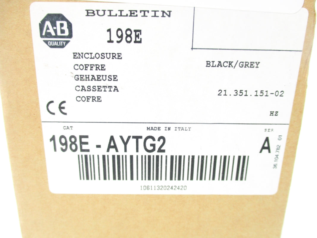 INDUSTRIAL SPARE PART 198E-AYTG2 SER. A (BR/WH) NSMP