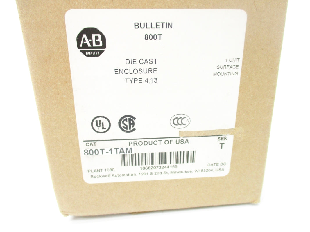 ALLEN BRADLEY 800T-1TAM SER. T (BR/WH) NSMP
