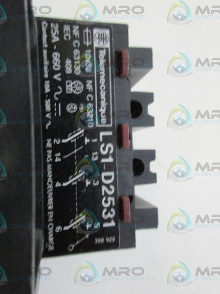 TELEMECANIQUE LS1-D2531 FUSE HOLDER UNMP