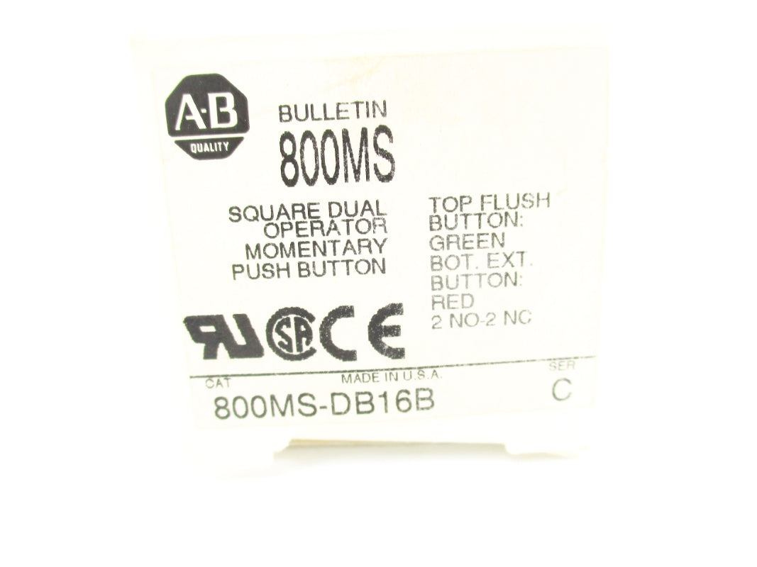 ALLEN BRADLEY 800MS-DB16B SER. C (WH) NSMP