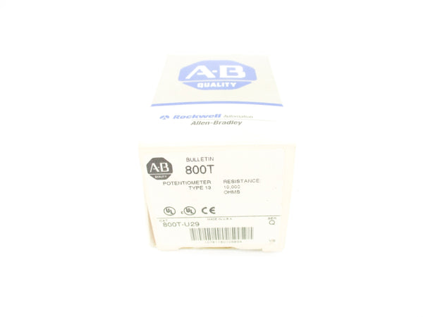 ALLEN BRADLEY 800T-U29 SER. Q 300VAC/DC (GY/BL) NSMP