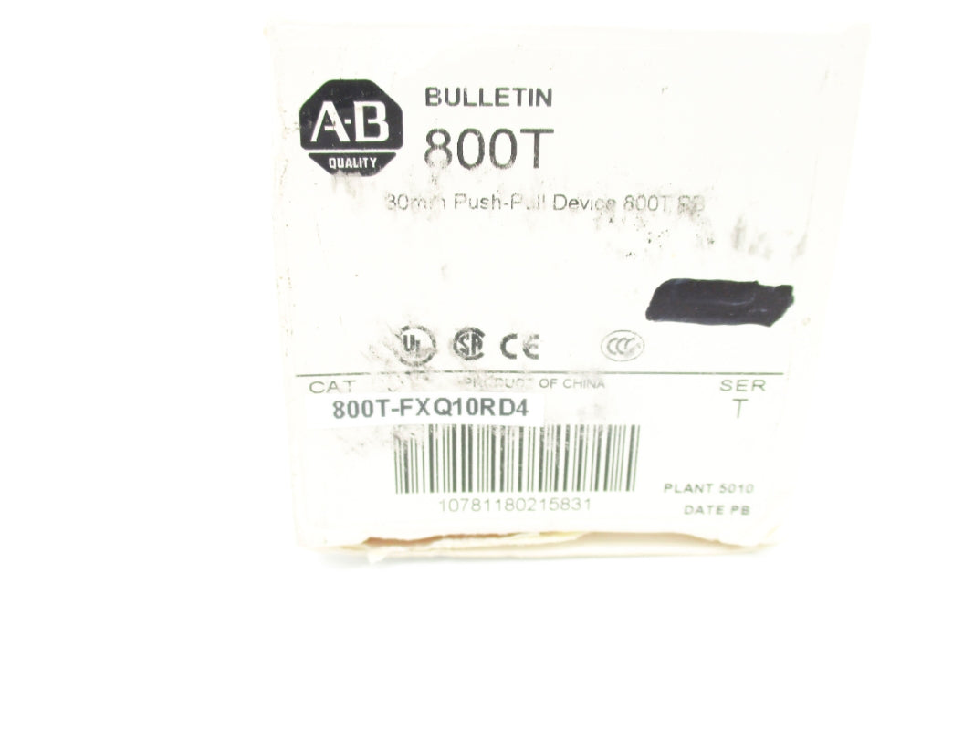 ALLEN BRADLEY 800T-FXQ10RD4 SER. T (WH) NSMP