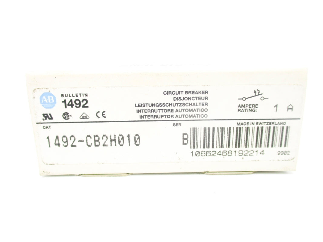 ALLEN BRADLEY 1492-CB2H010 SER. B 480VAC 1A NSMP