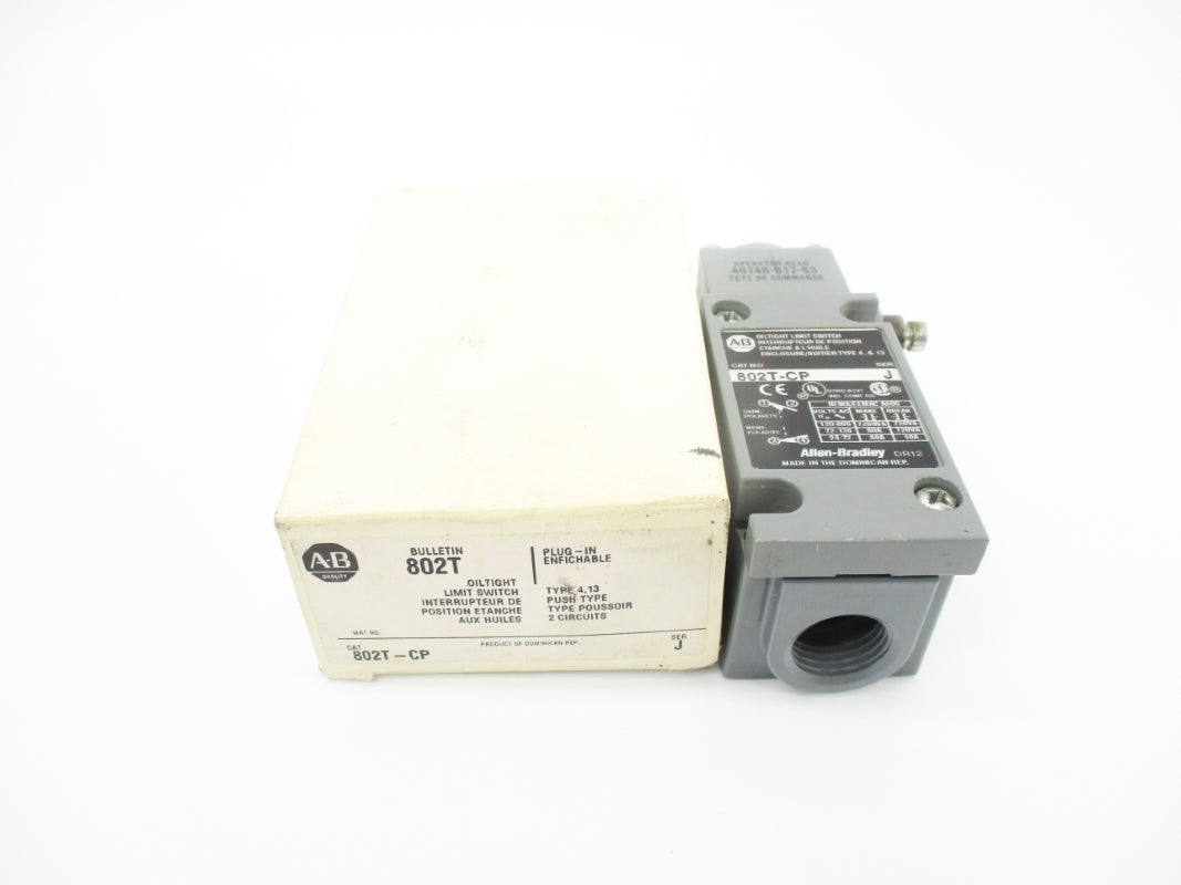 ALLEN BRADLEY 802T-CP SER. J 120-600VAC 60A (WH) NSMP