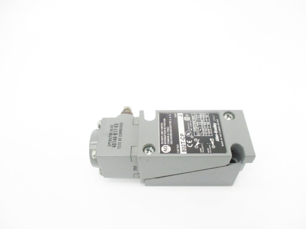 ALLEN BRADLEY 802T-CP SER. J 120-600VAC 60A (WH) NSMP