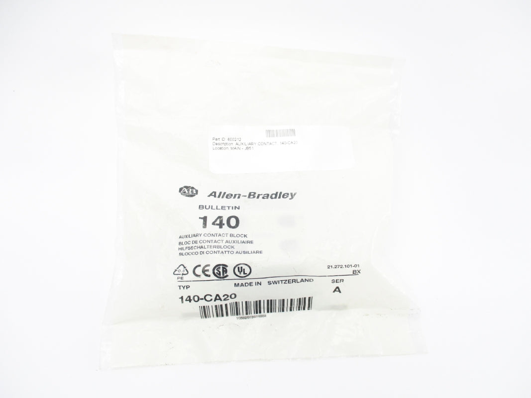 ALLEN BRADLEY 140-CA20 SER. A NSMP