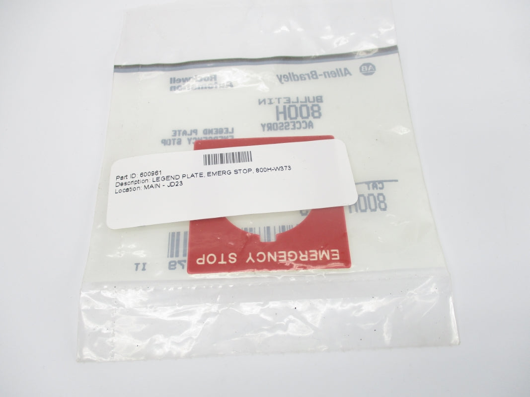 ALLEN BRADLEY 800H-W373 SER. D NSMP