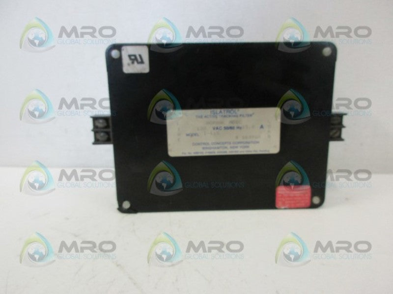 CONTROL CONCEPTS I-115 ISLATROL (AS PICTURED) UNMP