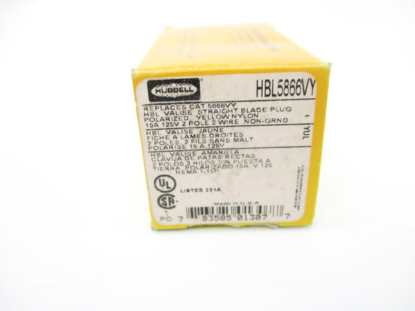 HUBBELL HBL5866VY 125V 15A NSMP