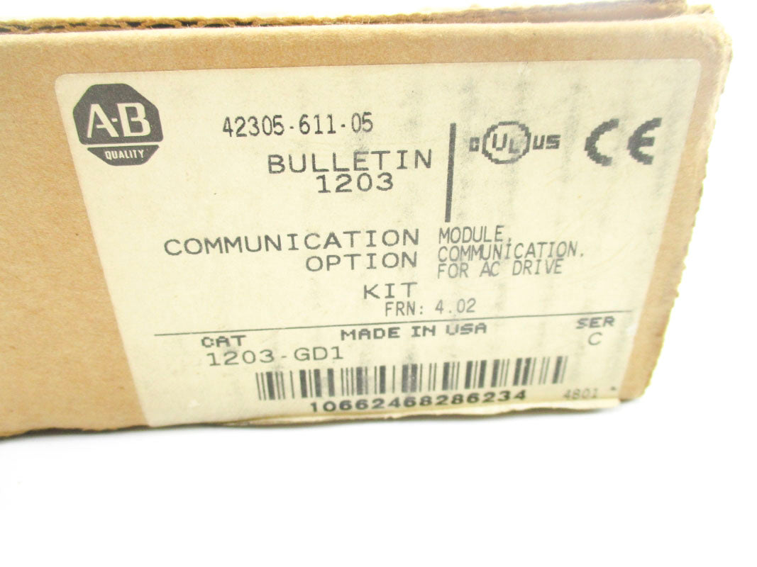 ALLEN BRADLEY 1203-GD1 SER. C F/W 4.02 120/240VAC (BR/WH) NSMP