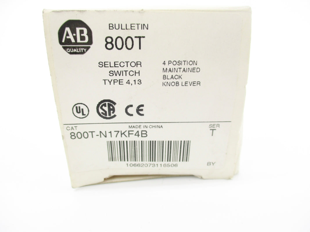 ALLEN BRADLEY 800T-N17KF4B SER. T (AS PICTURED) (WH) NSMP
