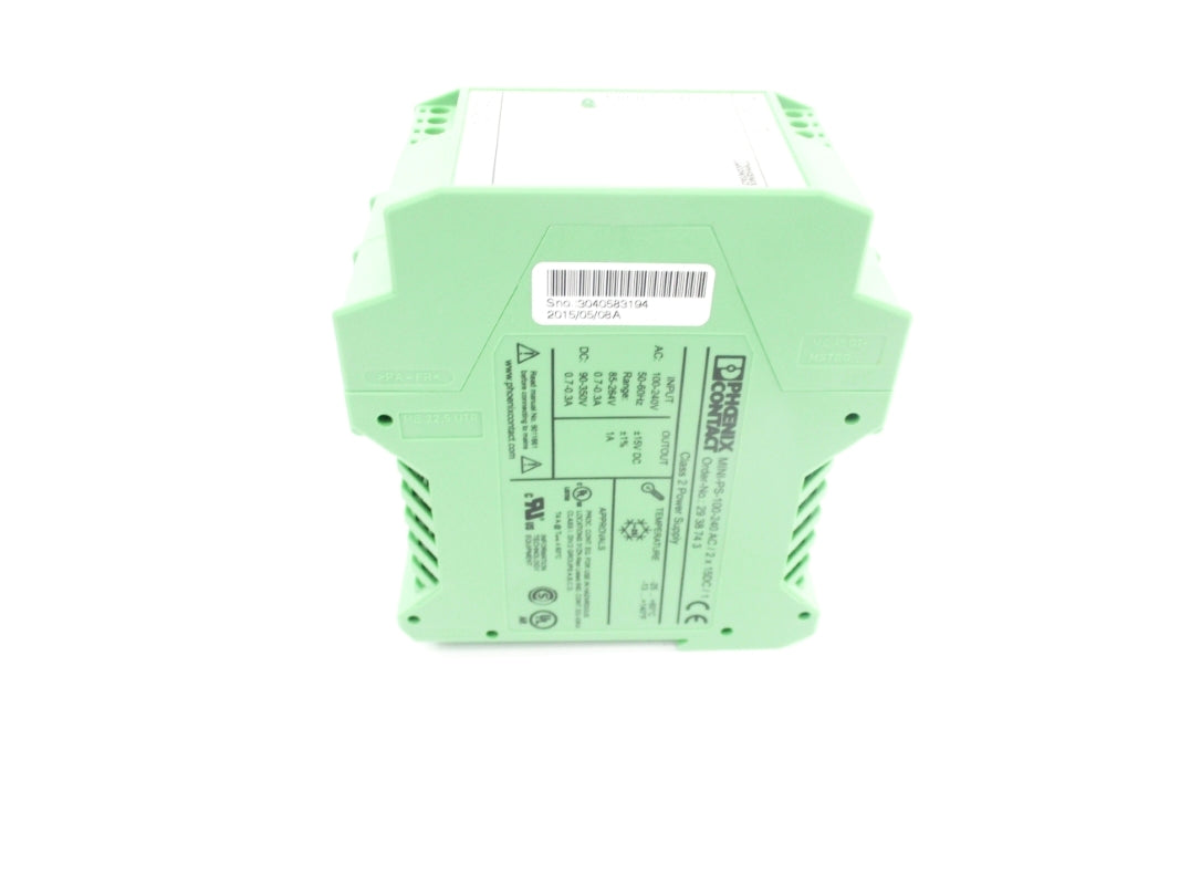 PHOENIX CONTACT MINI-PS-100-240AC/2X15DC/1 2938743 100-240VAC NSMP