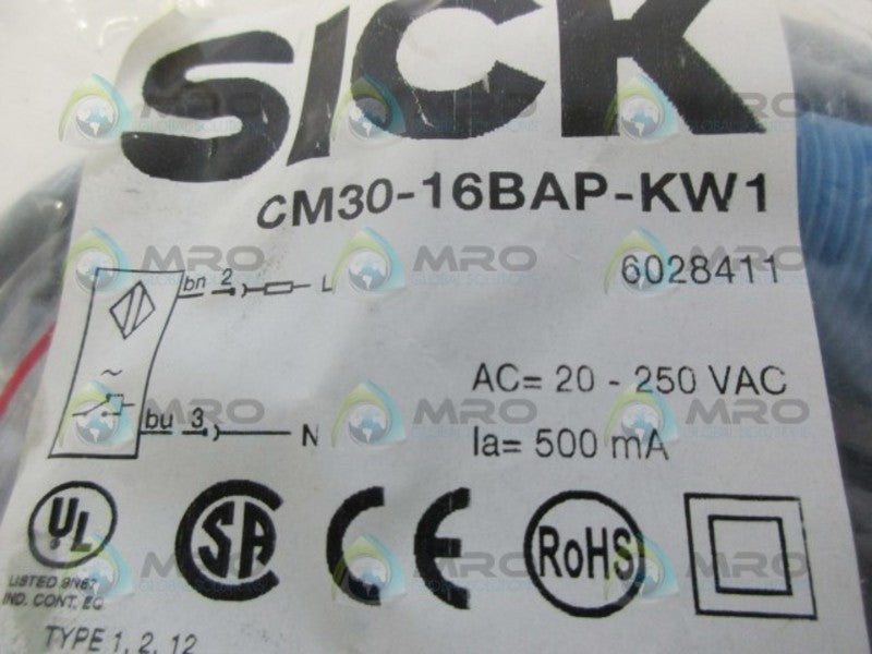SICK CM30-16BAP-KW1 OPTIC PROXIMITY SENSOR  NSMP