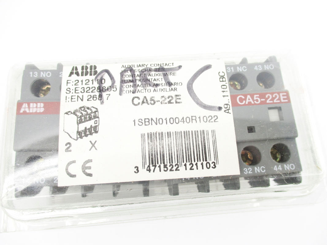 ABB CA5-22E 1SBN010040R1022 CA5-22E 690V 16A (PKG OF 2) NSMP