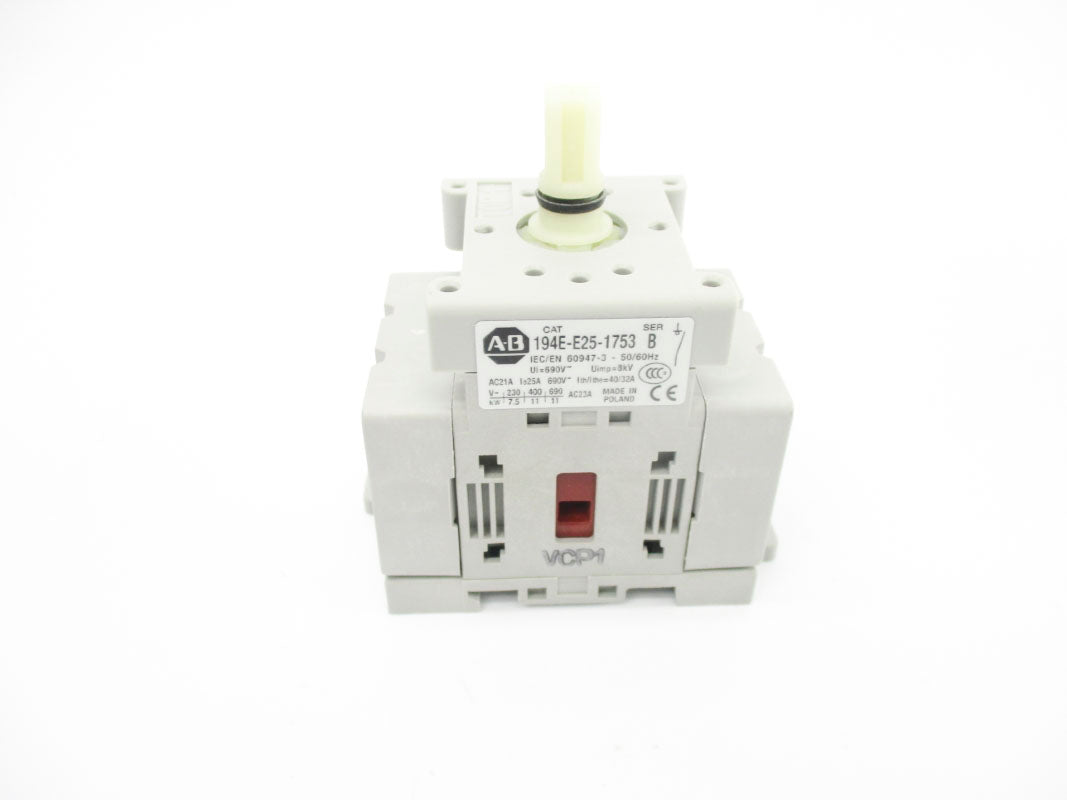 ALLEN BRADLEY 194E-E25-1753 SER. B 690V 25A (BR/WH) NSMP
