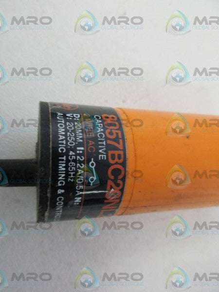 IFM EFECTOR 8057BC20NL2ABXX CAPACITIVE SENSOR UNMP